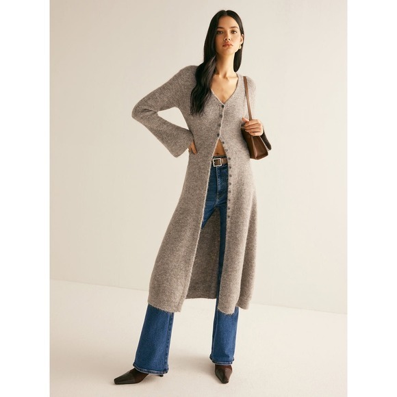 Commense Stacking V-Neck Split Breasted Sweater Dress
Light Brown Size‎ M - Picture 7 of 17